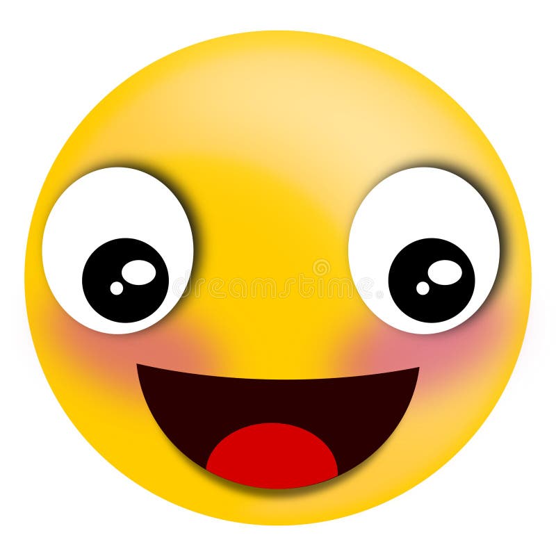 Smiley Smile Isolated White Background Stock Illustration