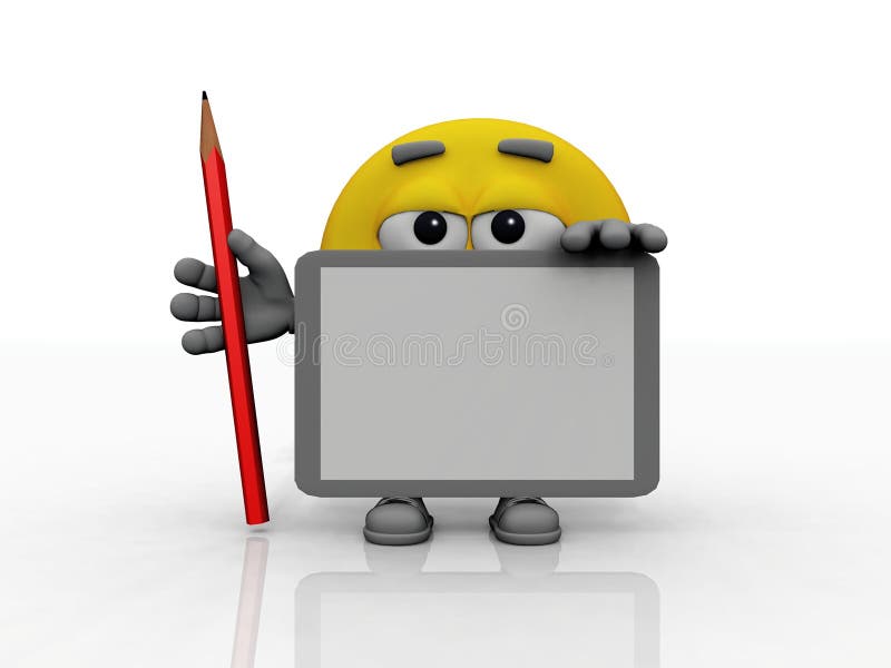 Smiley And Whiteboard Royalty Free Stock Photo Image 21084045