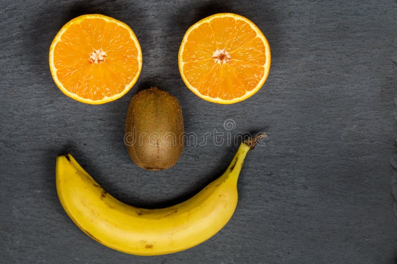 Smiley φρούτων στοκ εικόνα Smiley φρούτων στοκ εικόνα