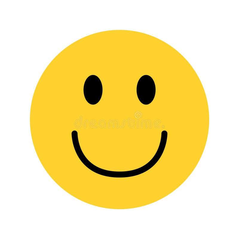 Smiley желтое emoji стороны на белой предпосылке бесплатная иллюстрация