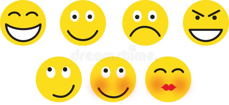 Smileys royalty ilustracja