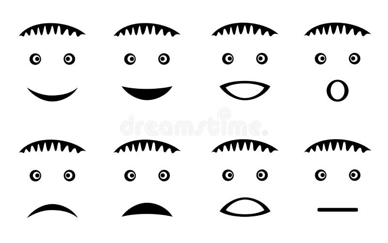 8 smileys, человеческие лица, с различными эмоциями Смешные изображения Чернота и графики r бесплатная иллюстрация 8 smileys, человеческие лица, с различными эмоциями Смешные изображения Чернота и графики r бесплатная иллюстрация