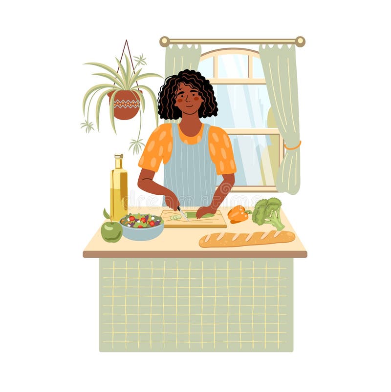 Woman Cooking Cartoon Stock Illustrations – 7,503 Woman Cooking Cartoon  Stock Illustrations, Vectors & Clipart - Dreamstime