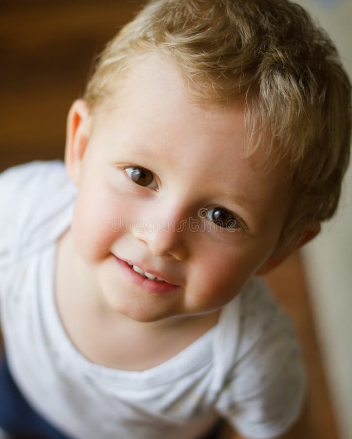 Smiling baby portrait