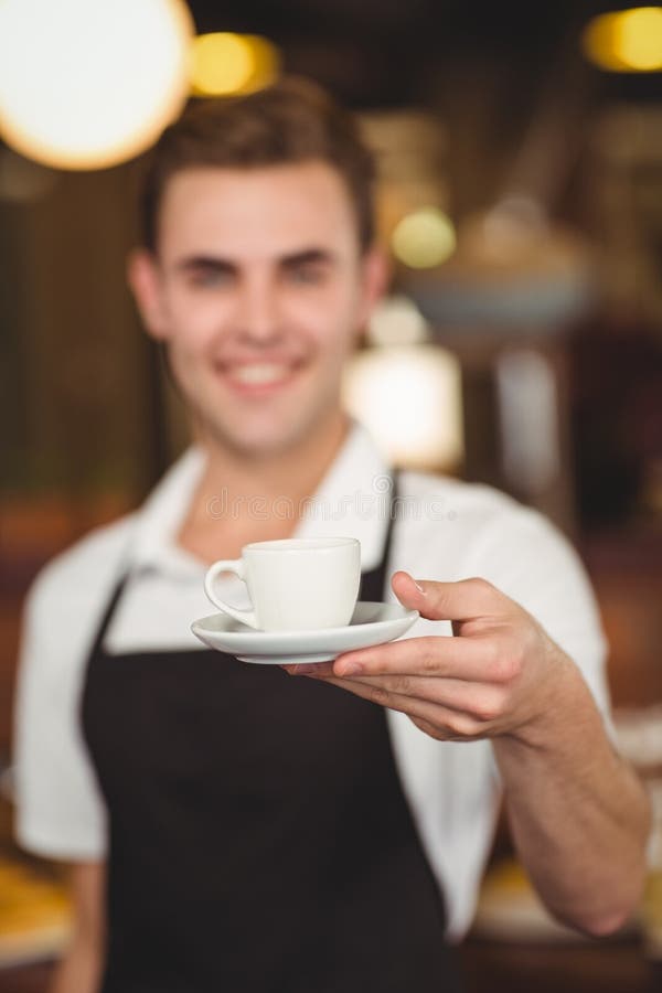 Barista Offering an Espresso Stock Photo Image of employee, professional 66980314