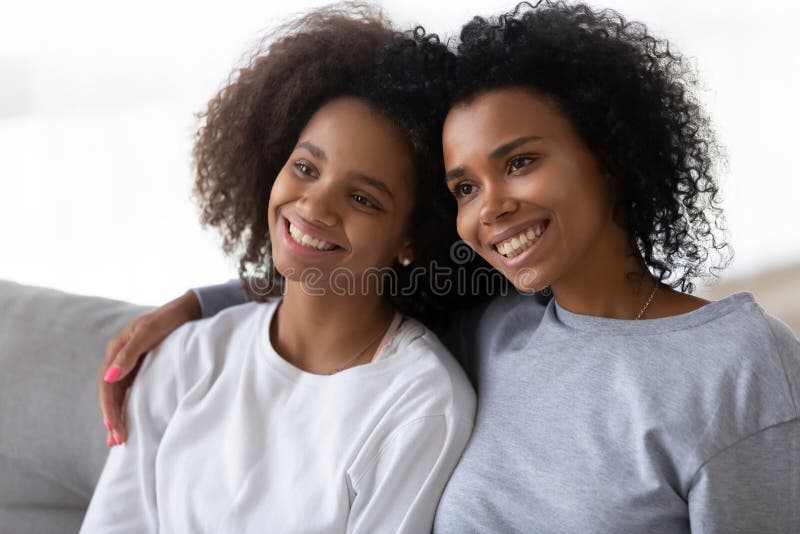Ebony Mother And Daughter