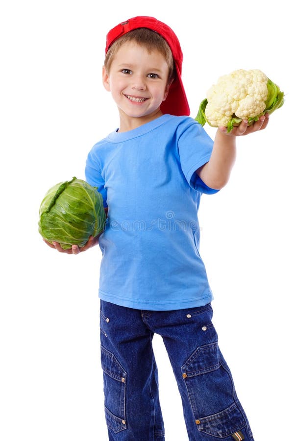 Cabbage boy stock image. Image of portrait, revelry, meal 3424763