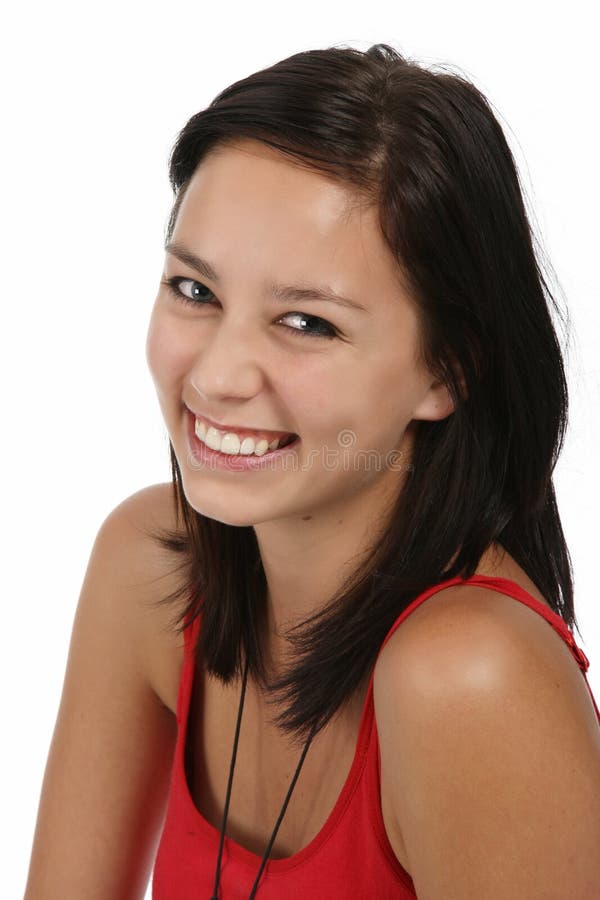 Smiling Brunette Girl Royalty Free Stock Image Image 17464816