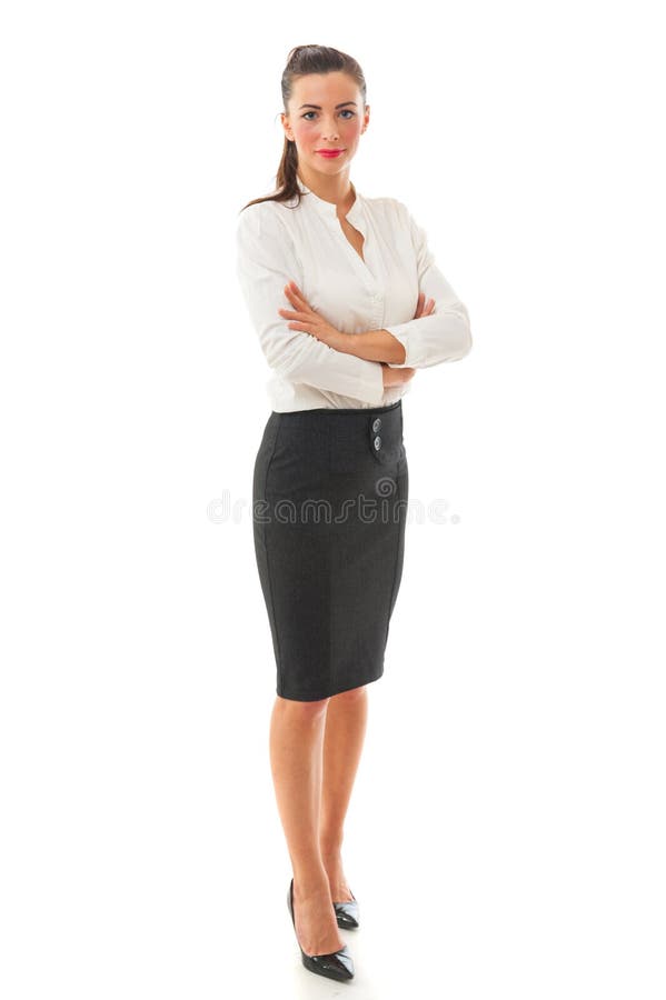 Smiling Business Woman full length