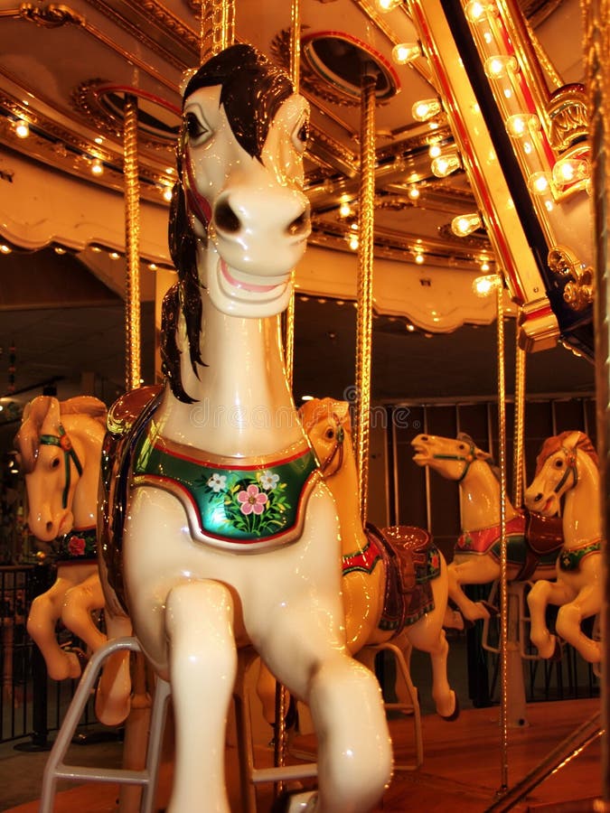 Smiling Carousel Horse
