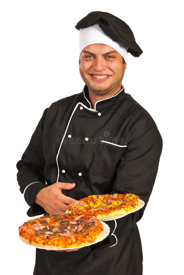 Pizza Chef stock photo. Image of clothes, caucasian, happy - 30204330