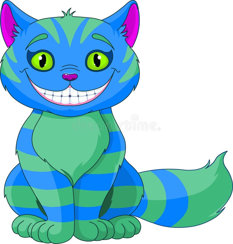 Smiling Cheshire Cat royalty free illustration Smiling Cheshire Cat royalty free illustration