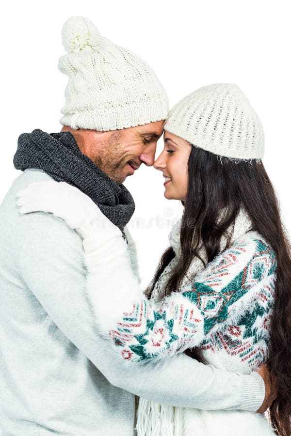 Smiling Couple Nosetonose Stock Image Image of handsome, brown