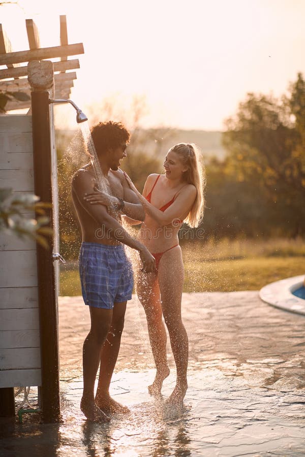 Lovely Shower Couple