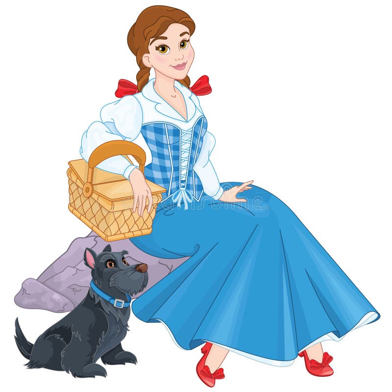 Smiling girl with sweet puppy vector illustration Smiling girl with sweet puppy vector illustration