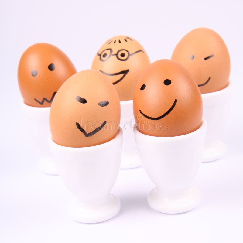 Smiling eggs