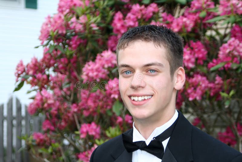 Smiling Formal Prom Boy Outdoors Stock Photos Free & RoyaltyFree