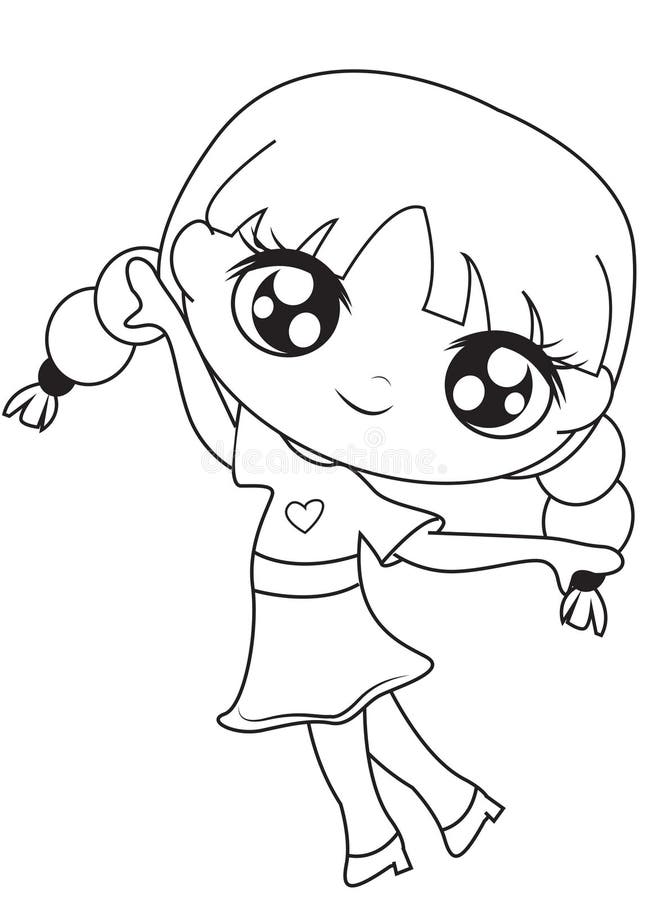 Girl Coloring Pages Stock Photos and Pictures - 75,648 Images