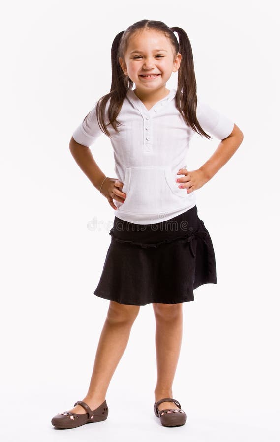 Smiling Girl With Hands On Hips Stock Photo Image 7730928
