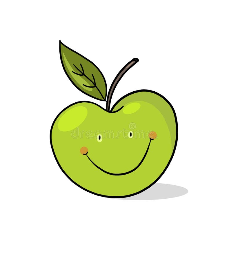 Apple Cartoon; Smiling Green Apple Illustration Stock Illustration - Illustration of background, smiling: 17049678 Apple Cartoon; Smiling Green Apple Illustration Stock Illustration - Illustration of background, smiling: 17049678