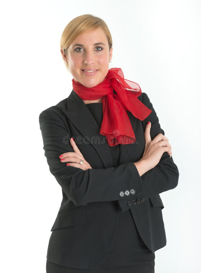 Smiling hostess stock photo. Image of dress, beautiful 47802020