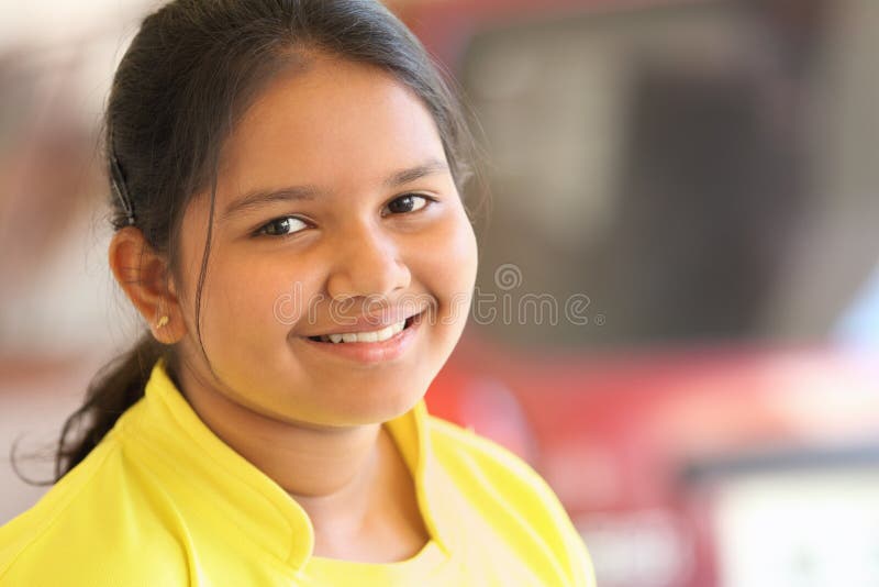 Smiling Indian Teenage Girl