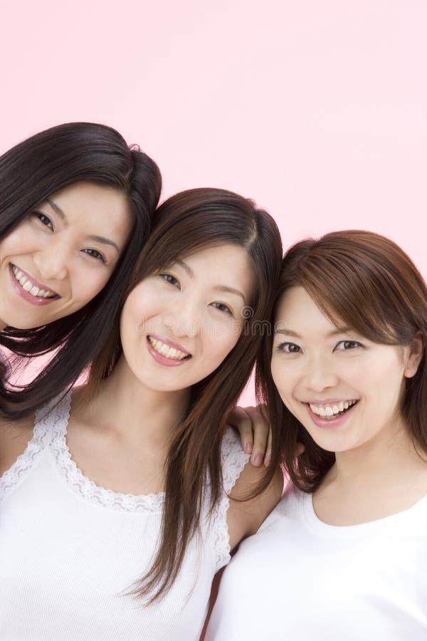 Smiling Japanese women stock image. Image of friends 10127577