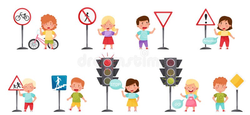 Road rules Royalty Free Vector Image - VectorStock