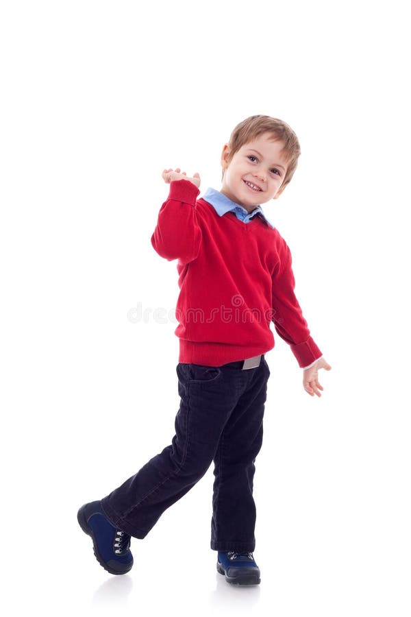 Preschoold boy posing stock photo. Image of male, clothing 15159020