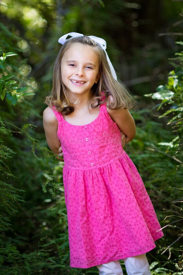 Smiling Little Girl stock photo. Image of child, cute - 90981690