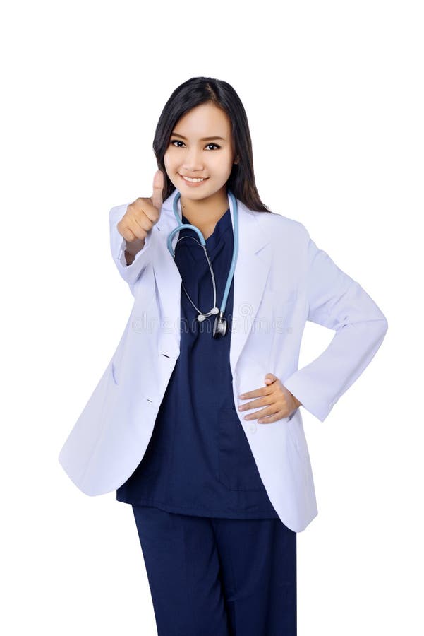 Smiling medical woman doctor