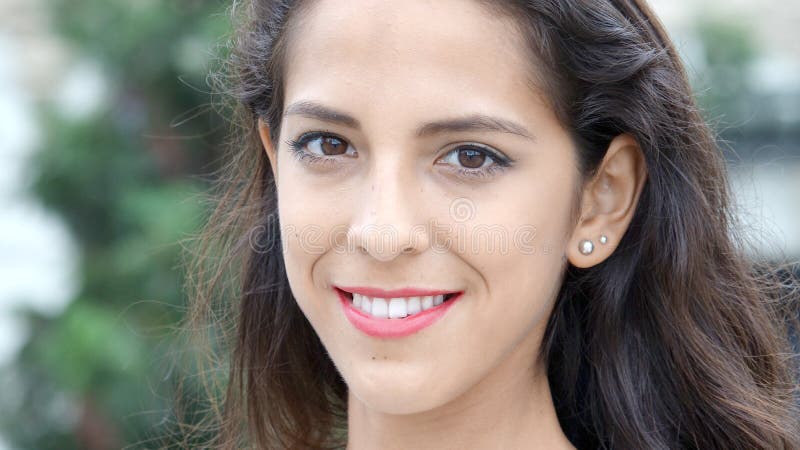 Smiling Peruvian Female royalty free stock images