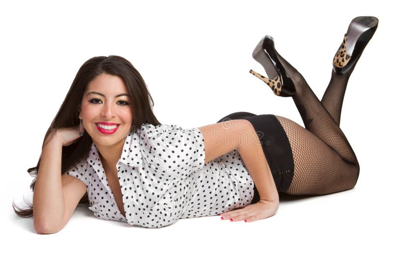 Smiling Pinup Model