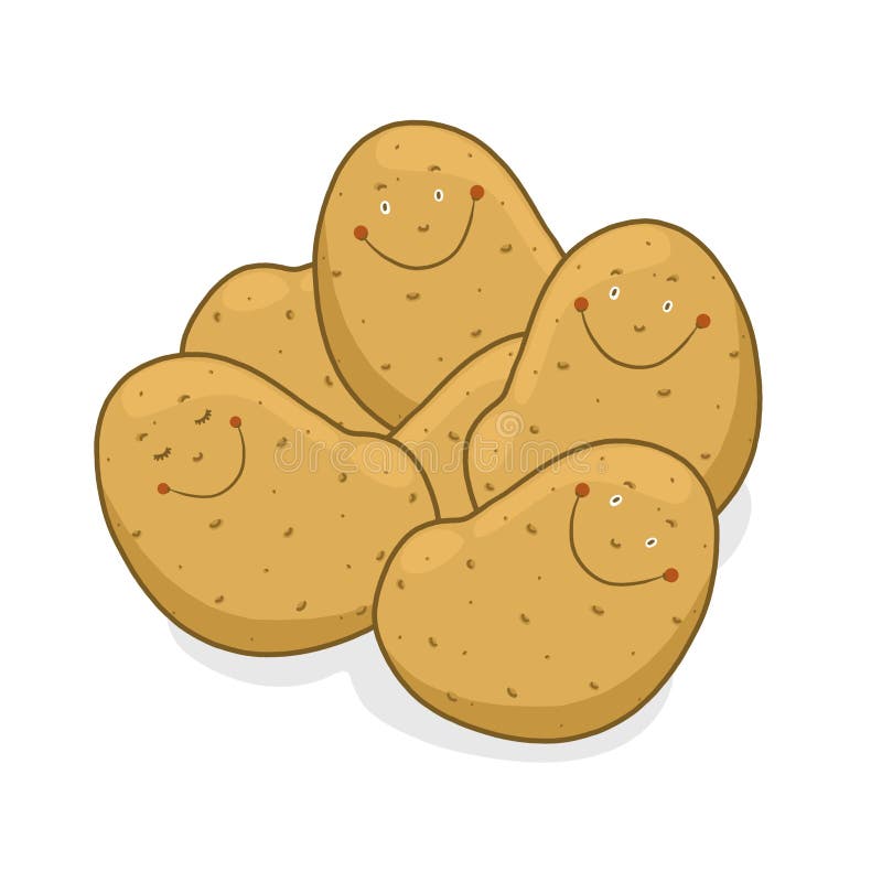 Potatoes cartoon stock illustration. Image of cartoon - 23123045