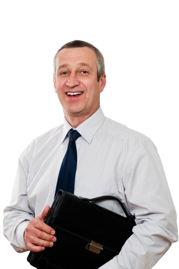 Smiling senior businessman