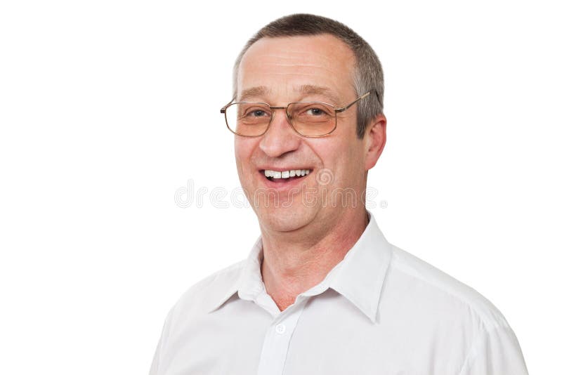 Smiling senior man royalty free stock photo