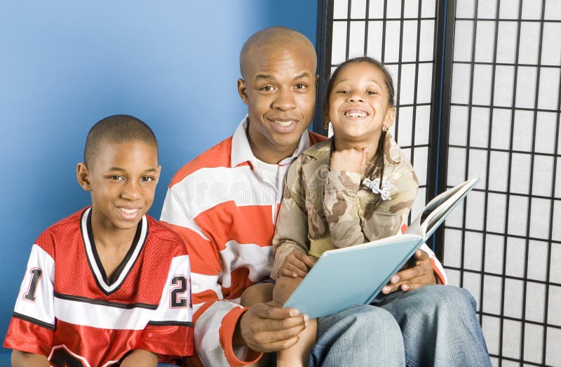 Smiling story readers