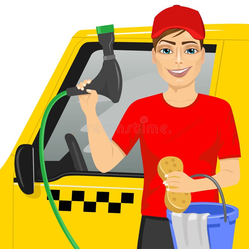 520+ Car Wash Man Stock Illustrations, Royalty-Free Vector