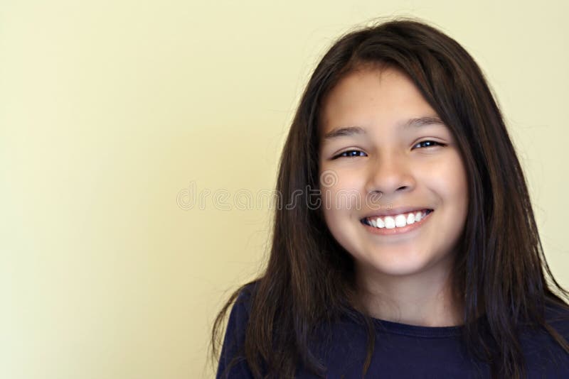 Smiling Teen Hispanic Girl