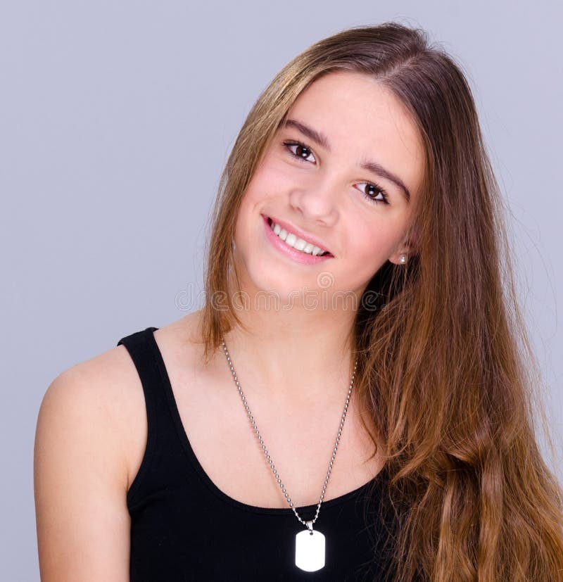 Smiling teenager portrait