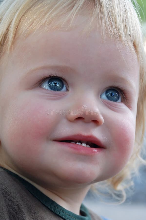 Smiling toddler boy