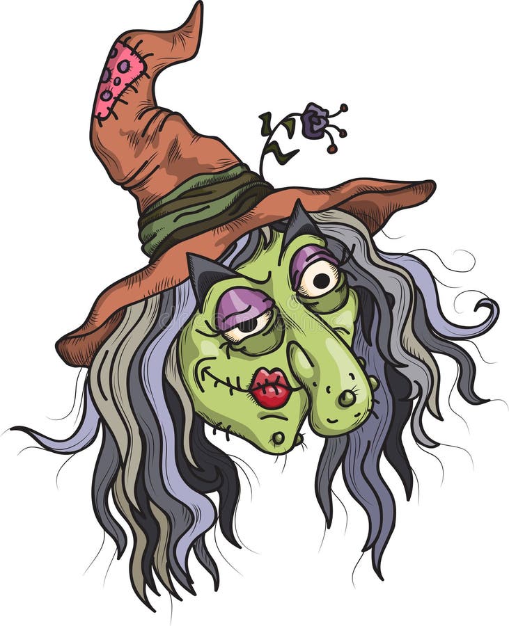 Smiling witch stock illustration Smiling witch stock illustration