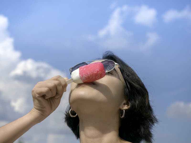 Asian Sucking On A Popsicle