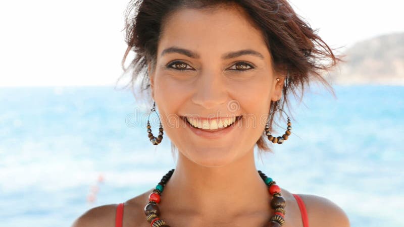 Smiling Woman In Summertime