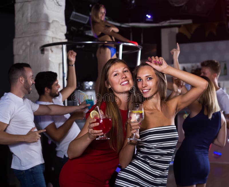 Women Dancing In The Night Club Stock Image Image Of 2535 Clothes 199094557