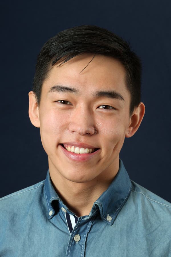 Smiling young Asian man