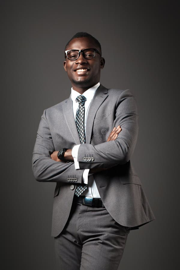 black man in suit