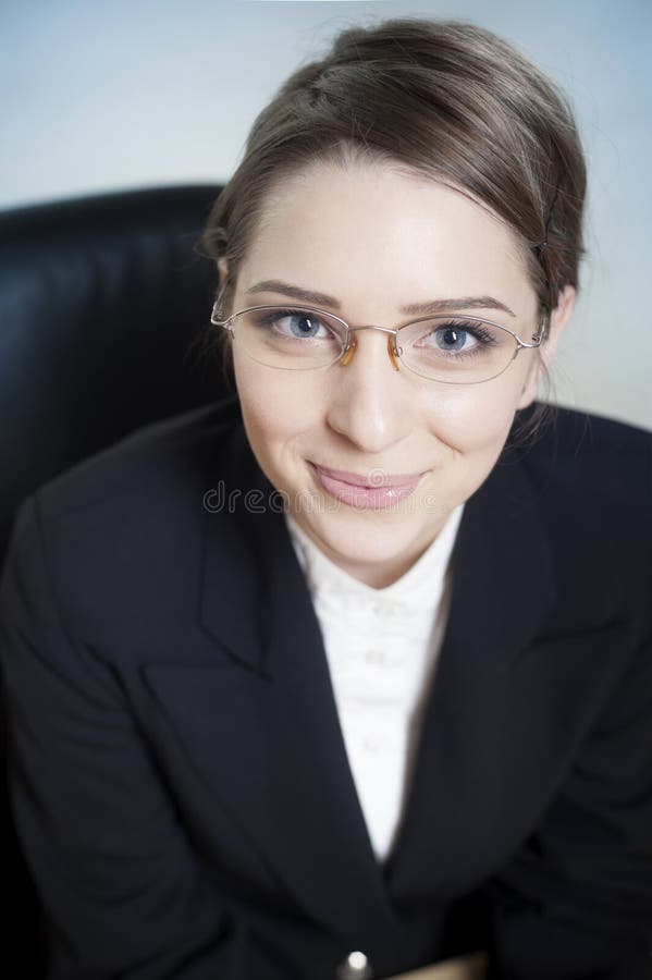 Smiling young business woman