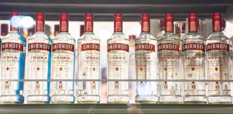 Smirnoff Vodka being sold in liquor store in Ontario