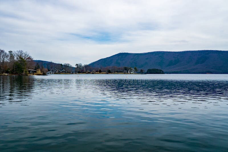 Smith Mountain Lake and Smith Mountain located in Bedford County, Virginia, USA. Smith Mountain Lake and Smith Mountain located in Bedford County, Virginia, USA.